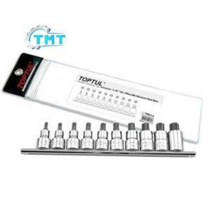 Bộ đầu vít Toptul GAAG1002 - 1/2" 10 món