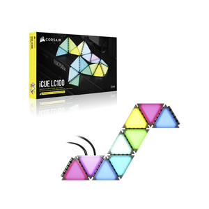 Bộ đèn chiếu sáng Corsair iCUE LC100 Smart Case Lighting Triangles Expansion Kit CL-9011115-WW