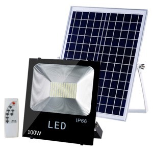 Bộ đèn LED pha năng lượng mặt trời KAWA SFL100W