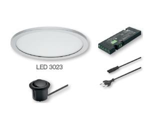 Bộ đèn led tròn trắng lạnh gắn nổi Hafele 833.71.430