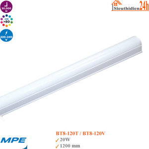 Bộ đèn tuýp led liền máng T8 MPE BT8-120 1m2