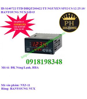 Bộ điều khiển nhiệt độ Hanyoung NX3-11