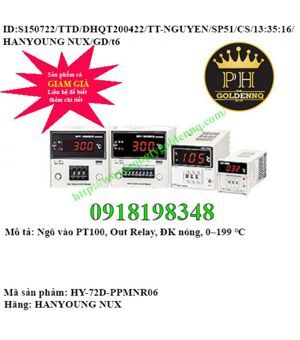 Bộ điều khiển nhiệt độ Hanyoung HY-72D-PPMNR-06