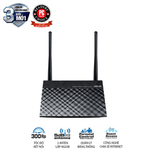 Bộ định tuyến không dây Asus N300 RT-N12+