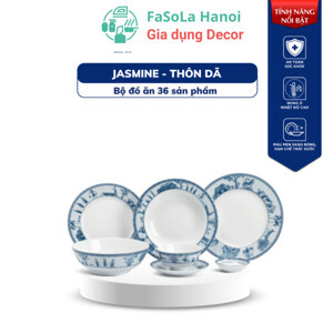 Bộ đồ ăn 10 người 36 sản phẩm – Jasmine – Thôn Dã