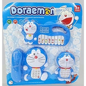 Bộ đồ chơi điện thoại và đàn cho em bé Hello kitty 1203