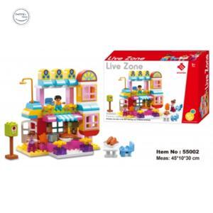 Bộ đồ chơi lắp ghép nhà hàng vui vẻ Toys House 55002