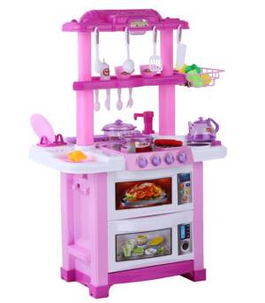 Bộ đồ chơi nhà bếp có đèn nhạc và vòi nước Happy Little Chef 768B