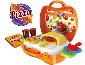 Bộ đồ chơi nhập vai BOWA 8313-Vali làm pizza 22 món