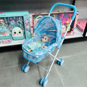 Bộ đồ chơi xe đẩy búp bê dành cho bé gái