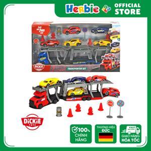 Đồ chơi xe kéo kèm 5 ô tô Dickie Toys City Transporter 203745012