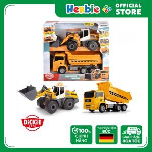 Bộ đồ chơi Xe xây dựng Dickie Toys Construction Twin Pack 203726008