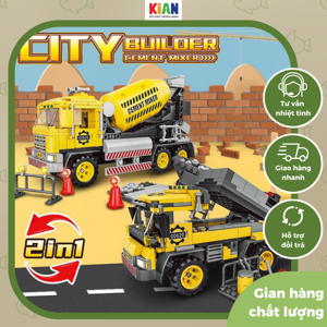 Bộ đồ chơi Xe xây dựng Dickie Toys City Builder 203722007