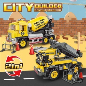 Bộ đồ chơi Xe xây dựng Dickie Toys City Builder 203722007