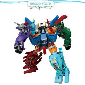 Bộ Đồ chơi xếp hình Qman 1414 - Siêu robot khủng long