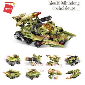 Bộ Đồ chơi xếp hình Qman 1415 - Xe Chiến Đấu Sấm Sét