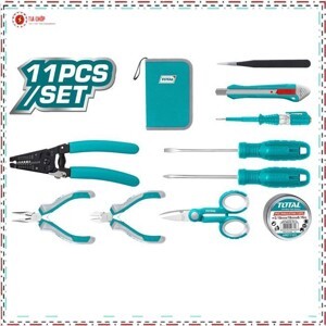 Bộ đồ nghề cho thợ điện 11 chi tiết Total TKETS0111
