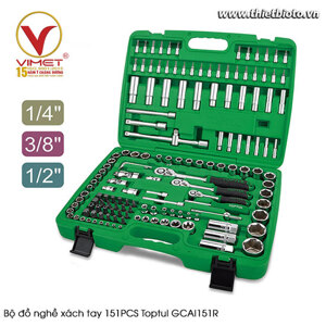 Bộ đồ nghề xách tay 151 chi tiết Toptul GCAI151R