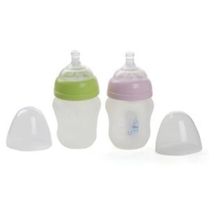 Bộ đôi bình sữa silicone Putti Atti (160ml)