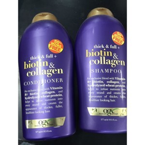 Bộ đôi dầu gội chống rụng tóc Thick & Full Biotin Collagen 577ml x2