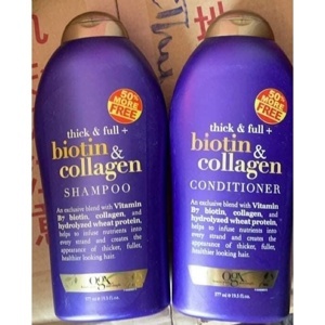 Bộ đôi dầu gội chống rụng tóc Thick & Full Biotin Collagen 577ml x2