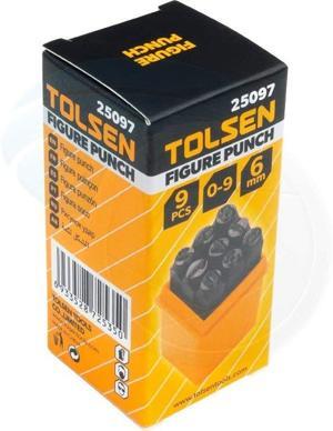 Bộ đóng số Tolsen 25097 (6mm, 9 cây)