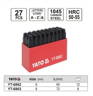 Bộ đột chữ cái 27 chi tiết Yato YT-6862