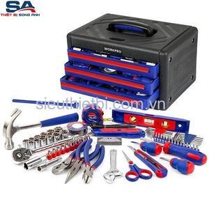 Bộ dụng cụ 125 chi tiết Workpro W009022
