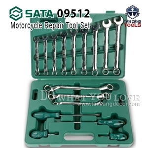 Bộ dụng cụ 15 chi tiết dùng cho mô tô Sata 09512