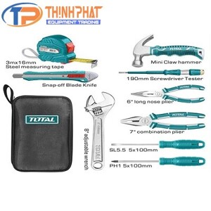 Bộ dụng cụ cầm tay 9 chi tiết Total THKTHP90096