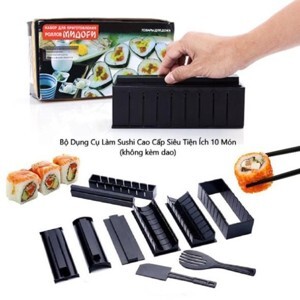 Bộ dụng cụ làm sushi chất liệu nhựa cao cấp