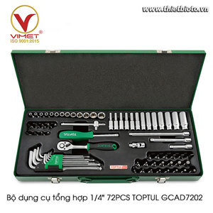 Bộ dụng cụ tổng hợp 72 món Toptul GCAD7202