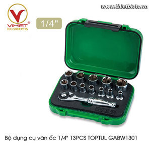 Bộ dụng cụ vặn ốc TOPTUL GABW1301 - 1/4 inch 13 chi tiết