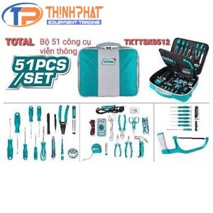 Bộ dụng cụ viễn thông 51 chi tiết Total TKTTSK0512