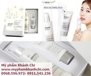 Bộ dưỡng trắng da White Seed Real Whitening Essence và Tone-Up Cream