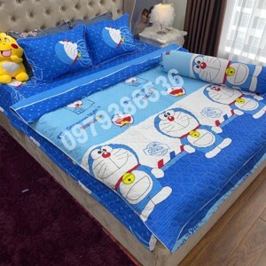 Bộ ga kèm 2 vỏ gối Doremon