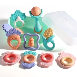 Bộ gặm nướu Baby Rattle 10 món cho bé