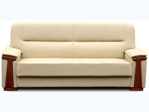 Bộ ghế Sofa phòng khách cao cấp  bọc PVC đen SF34-3