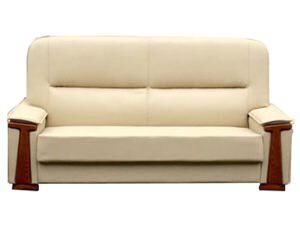 Bộ ghế Sofa phòng khách cao cấp  bọc PVC đen SF34-3