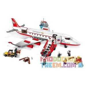 Bộ ghép hình xếp hình lego Máy bay chở khách cỡ lớn Gudi 8913