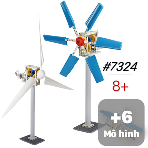 Bộ Gigo Toys Vương quốc năng lượng gió 7324 - 8 chủ đề, 133 chi tiết