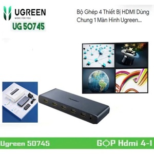 Bộ gộp 4 thiết bị HDMI chung 1 màn hình Ugreen 50745