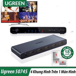 Bộ gộp 4 thiết bị HDMI chung 1 màn hình Ugreen 50745