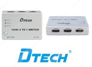 Bộ gộp HDMI 3 vào 1 ra Dtech DT-7018