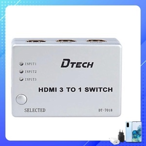 Bộ gộp HDMI 3 vào 1 ra Dtech DT-7018