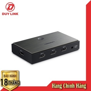 Bộ gộp HDMI 3 vào 1 ra HDMI 2.0 hỗ trợ 4Kx2K60Hz Ugreen 50709