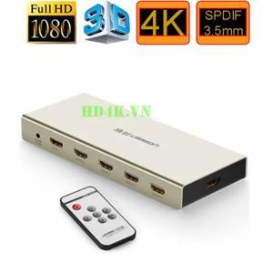 Bộ gộp HDMI 5 ra 1 hỗ trợ 4K có Optical + Audio Ugreen 40370