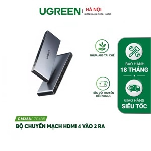 Bộ gộp HDMI chuẩn 2.0 matrix 4 ra 2 Ugreen 70435