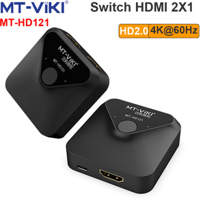 Bộ gộp HDMI switch 2X1 4K-60Hz MT-VIKI MT-HD121