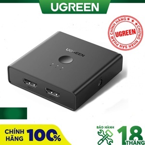 Bộ gộp tín hiệu HDMI 2.0 2 vào 4 ra hỗ trợ 4K 60hz Ugreen 70690